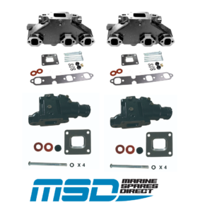 Replacement Marine Manifold and Riser set to suit Mercruiser 4.3L V6 - Dry Type